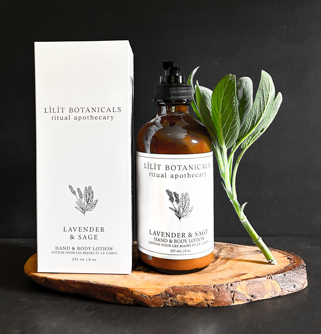 Lotion pour les mains et le corps à la lavande et à la sauge