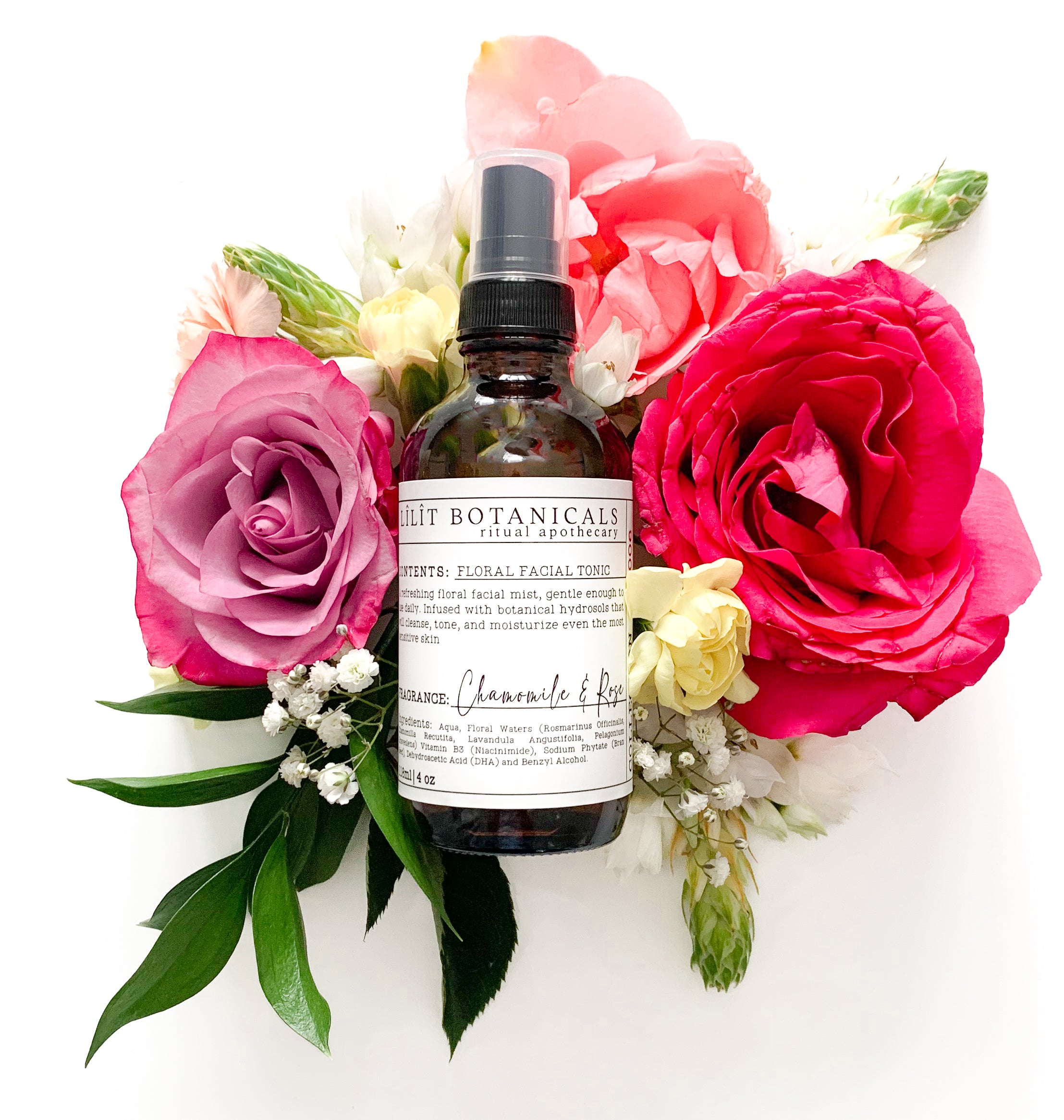Chamomile Rose Floral Facial Tonic