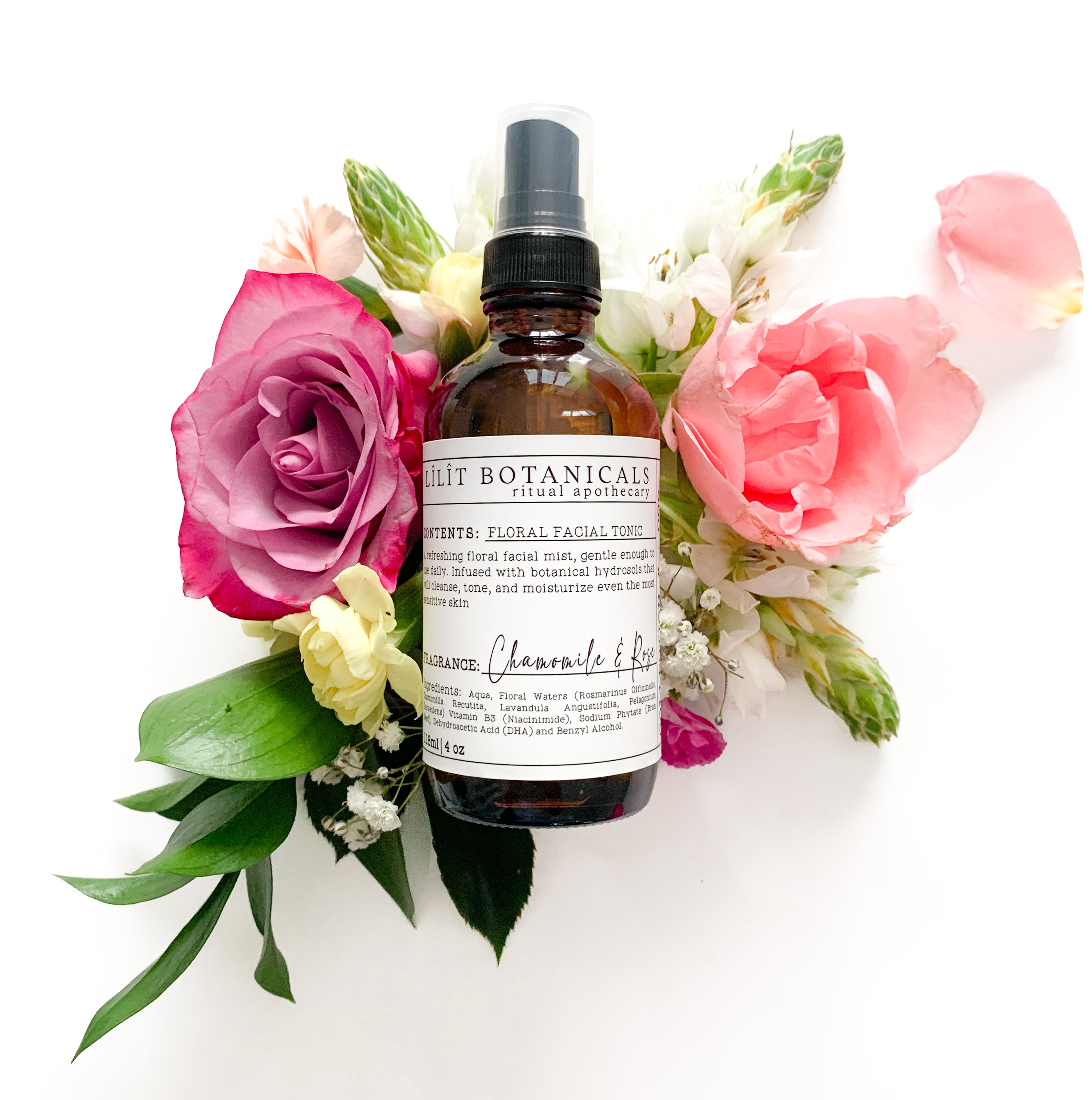 Chamomile Rose Floral Facial Tonic