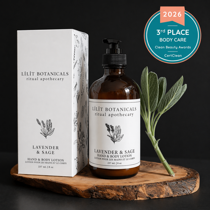 Lotion pour les mains et le corps à la lavande et à la sauge