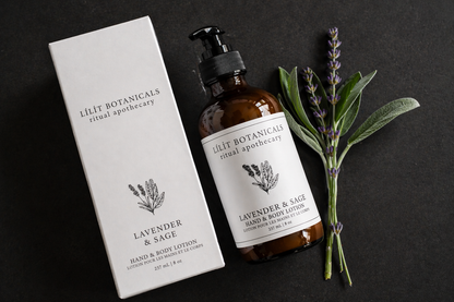 Lotion pour les mains et le corps à la lavande et à la sauge